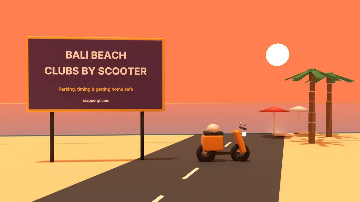 Bali Beach Clubs by Scooter: Parking, Timing & Getting Home Safely